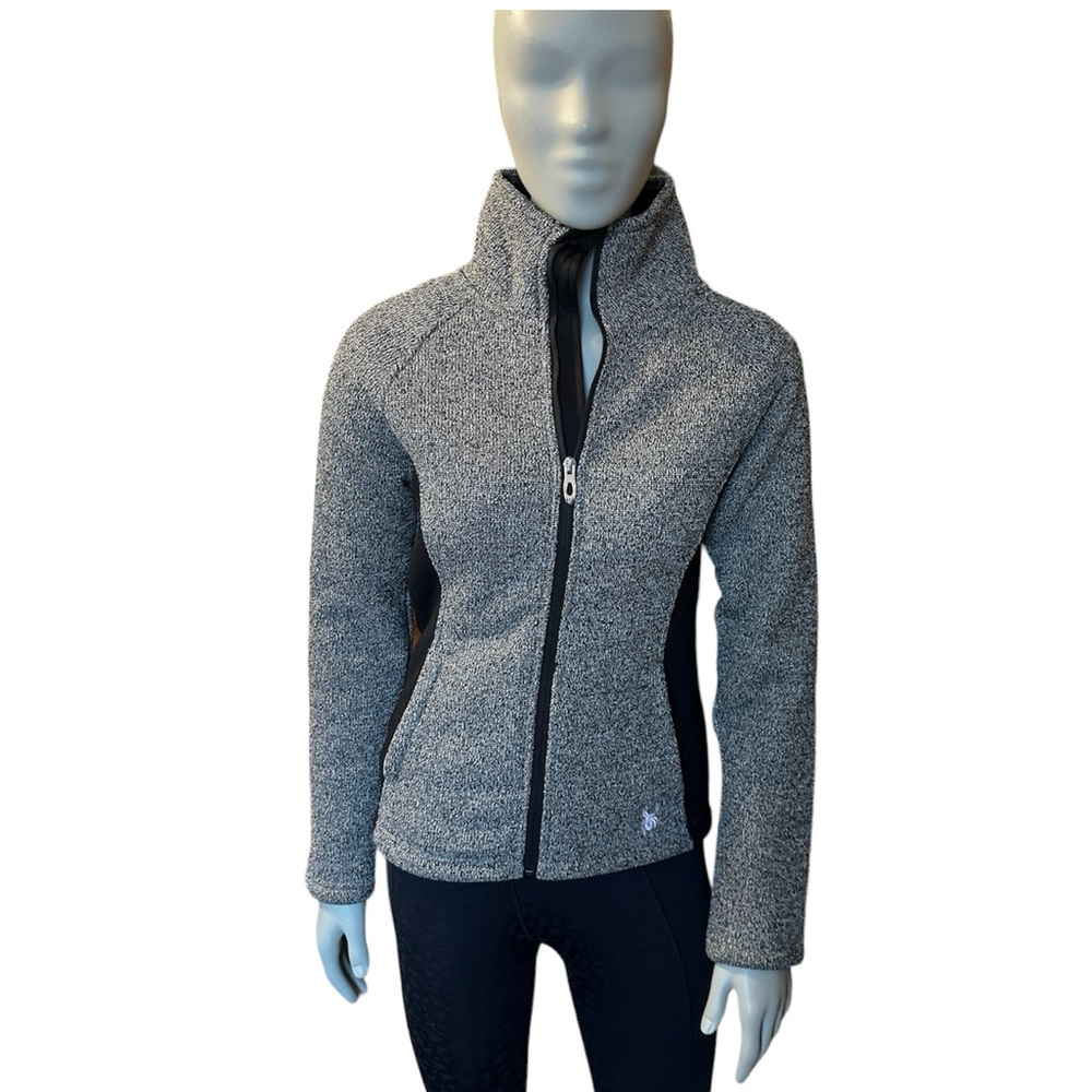 🆕 Spyder Stella Full Zip Charcoal Heather Long Sleeve Jacket Size S